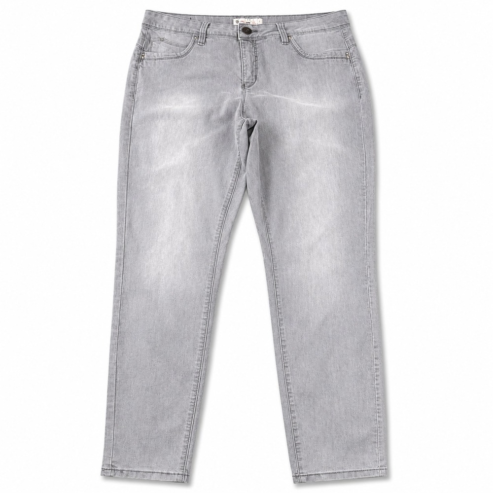 Royalty‎ For Me WannaBettaButt Jeans Womens 16 Gray Wash Skinny Stretch Mid Rise